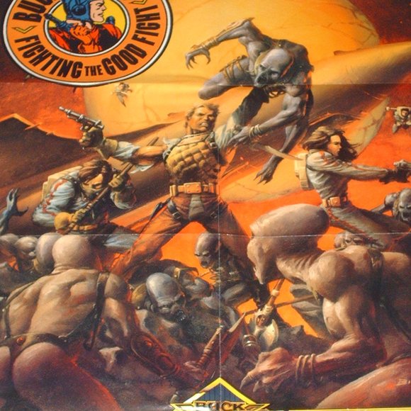 1990 Buck Rogers advertising poster for TSR games - Picture 4 of 7